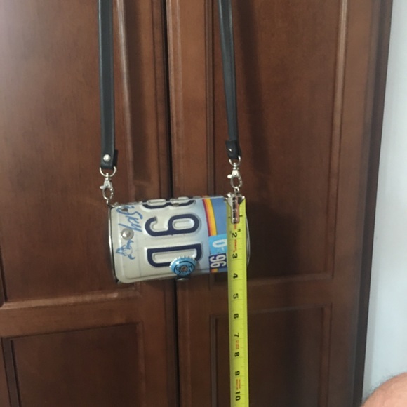 🧳♻️BNWOT Up-Cycled State of Montana License Plate Crossbody Bag - Picture 10 of 12